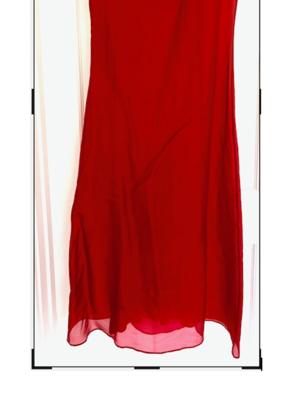 Julia Amory Grace Dress in CRIMSON Red Organza - Picture 5 of 6